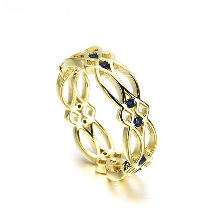 New Simple Ring Women's Fashion Hollow Ring