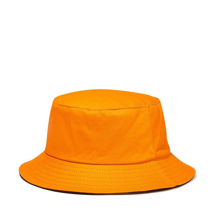 New Solid Color Double-sided Fisherman Hat Sun Hat